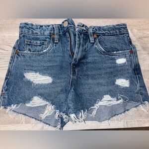 Blank NYC Light Blue Denim Shorts